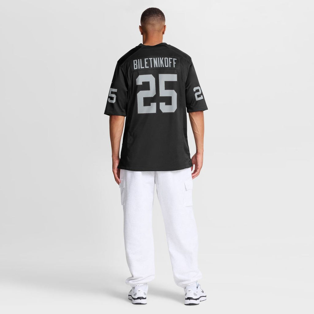 Las Vegas Raiders Fred Biletnikoff Nike Black Game Retired Player Jersey