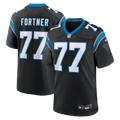 Carolina Panthers Luke Fortner Nike Black Team Game Jersey