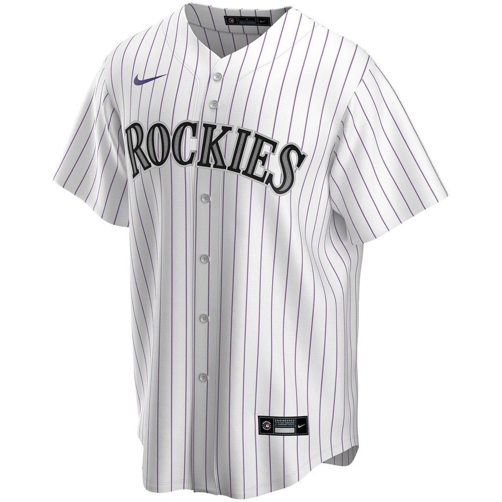 Colorado Rockies Nike White Home Replica Custom Jersey