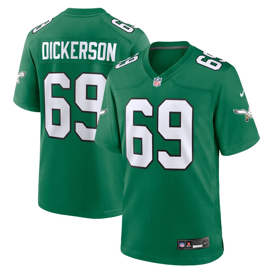 Philadelphia Eagles Landon Dickerson Nike Kelly Green Alternate Game Jersey