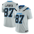 Detroit Lions Sam LaPorta Nike Silver 2026 Rivalries Collection Stitched Limited Jersey