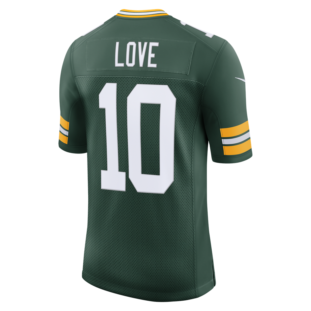 Green Bay Packers Jordan Love Nike Green Vapor Untouchable Stitched Limited Jersey