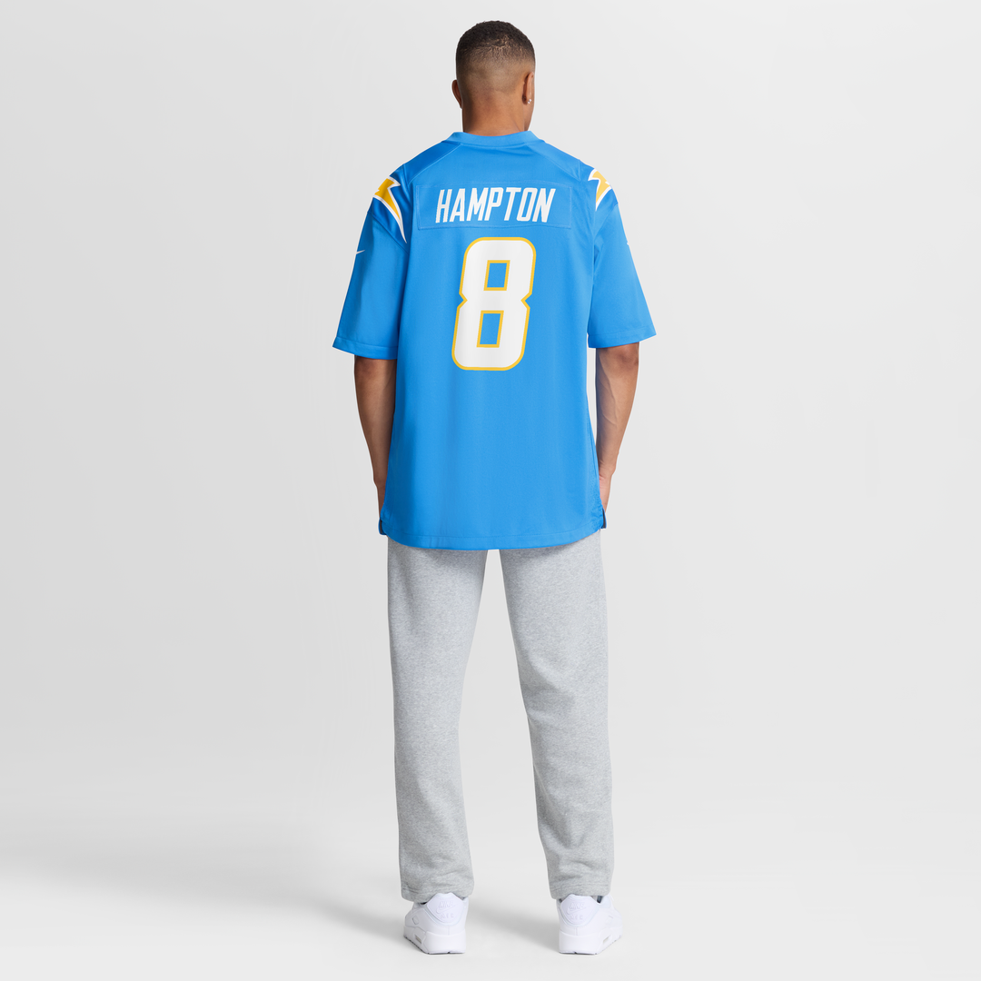 Los Angeles Chargers Omarion Hampton Nike Powder Blue Game Player Jersey