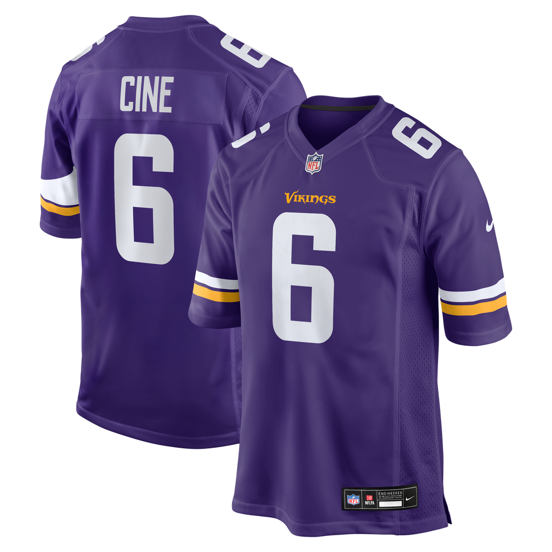 Minnesota Vikings Lewis Cine Nike Purple Game Player Jersey