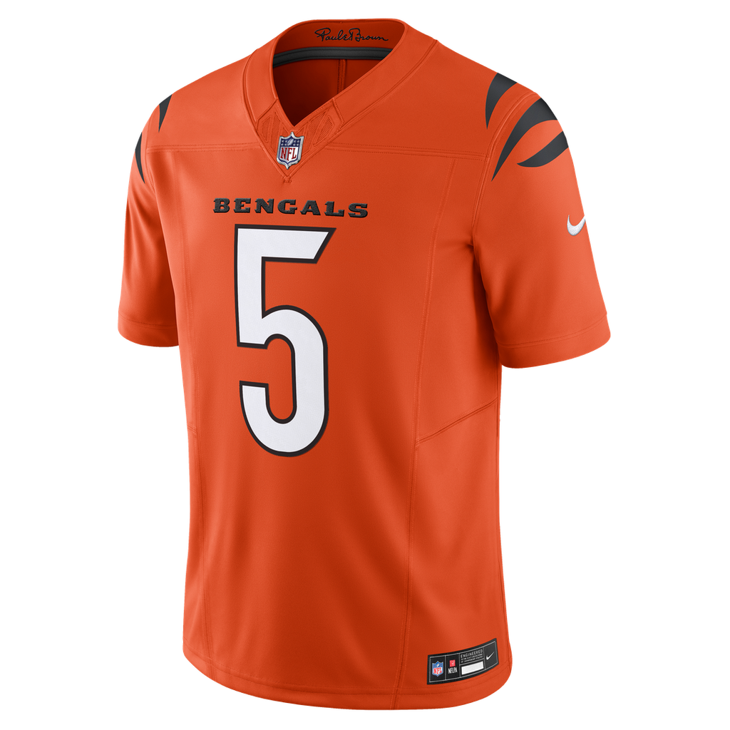 Cincinnati Bengals Tee Higgins Nike Orange Vapor F.U.S.E. Limited Jersey