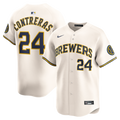 Milwaukee Brewers William Contreras Nike Cream Home Limited Player Jersey