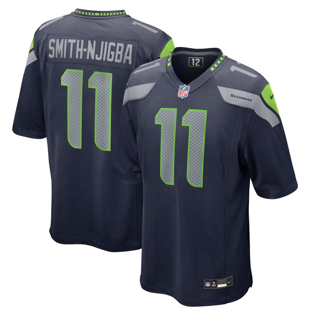Seattle Seahawks Jaxon Smith-Njigba Nike College Navy Game Jersey