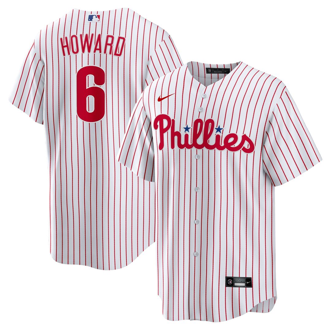 Philadelphia Phillies Ryan Howard Nike White Replica Player Jersey