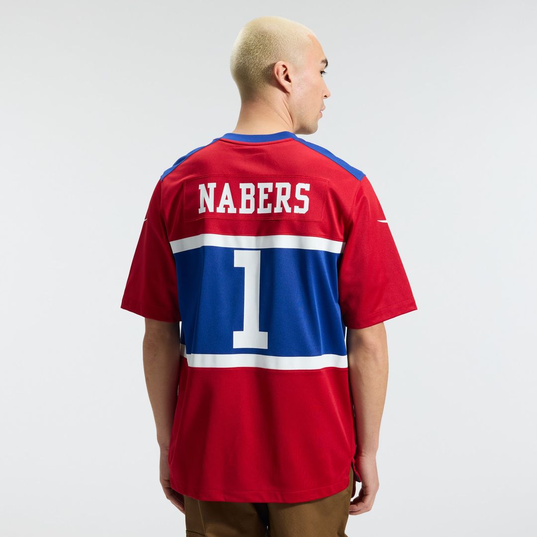 New York Giants Malik Nabers Nike Royal Player Game Jersey