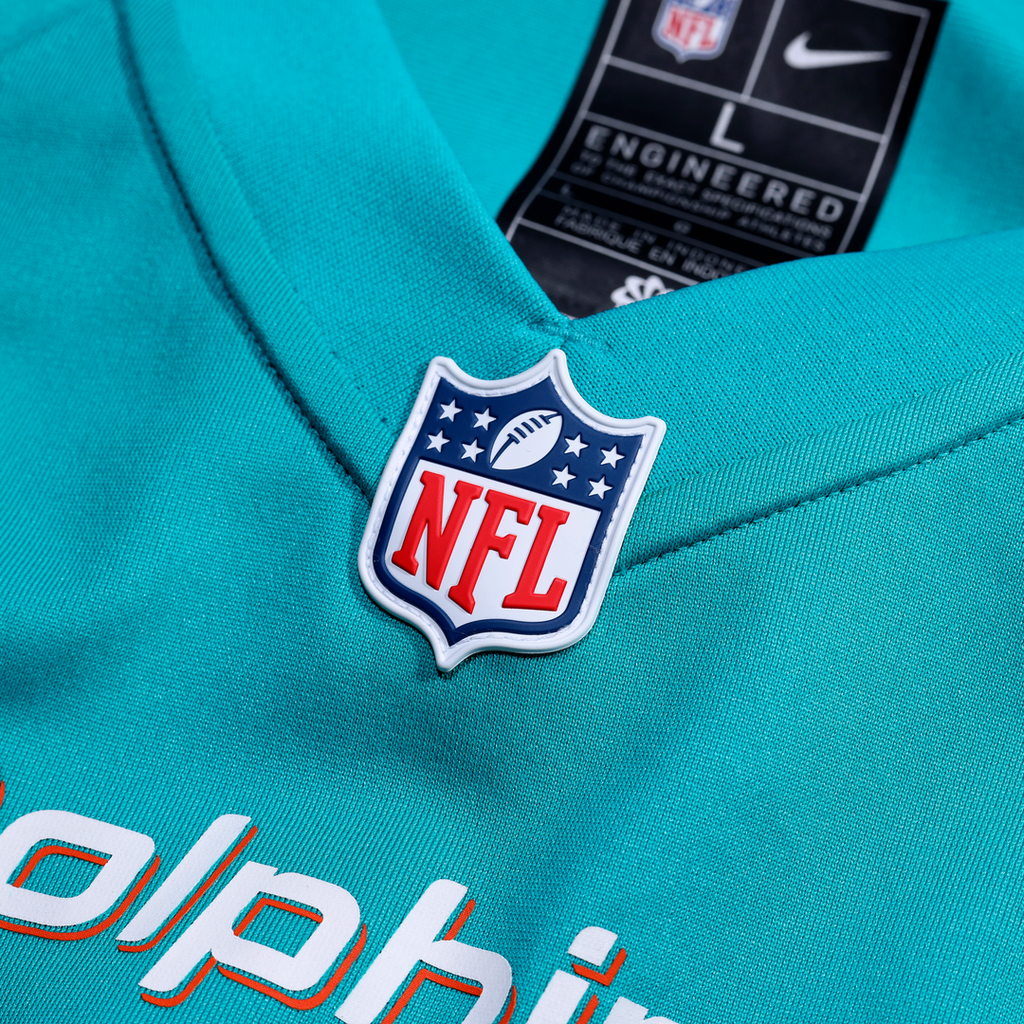 Miami Dolphins Quinn Ewers Nike Aqua Team Game Jersey