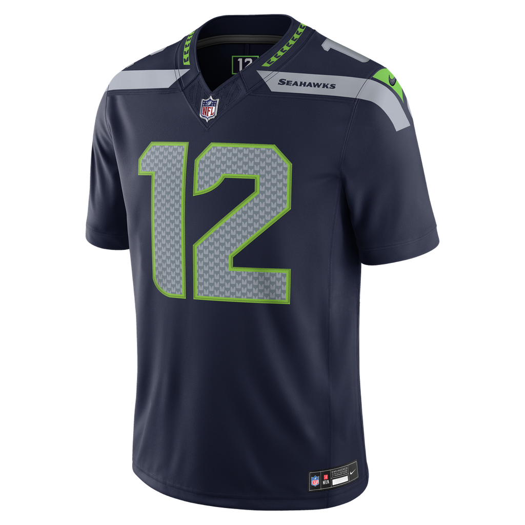 Seattle Seahawks 12s Nike Royal Alternate Vapor F.U.S.E. Stitched Limited Jersey