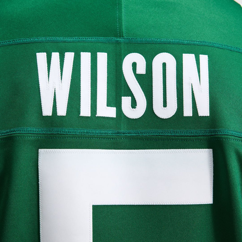 New York Jets Garrett Wilson Nike Legacy Green Team Vapor F.U.S.E. Stitched Limited Jersey