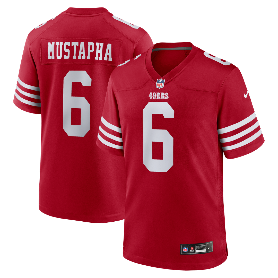 San Francisco 49ers Malik Mustapha Nike Scarlet Game Jersey