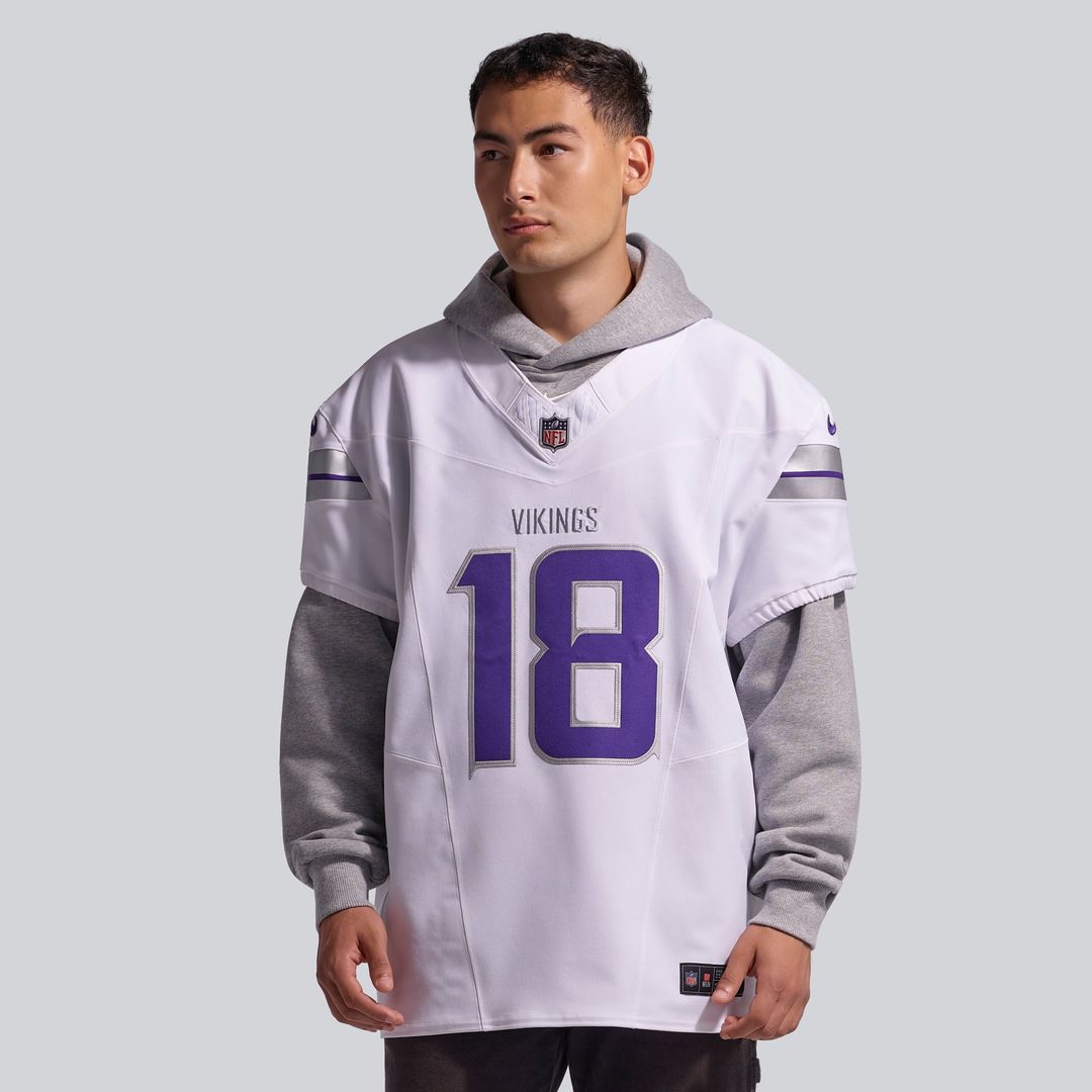 Minnesota Vikings Justin Jefferson Nike White Alternate Vapor F.U.S.E. Elite Player Jersey