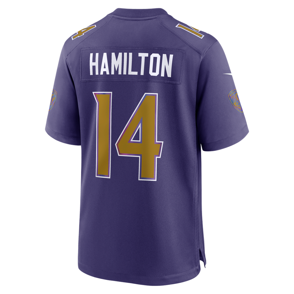 Baltimore Ravens Kyle Hamilton Nike Black Alternate Game Jersey