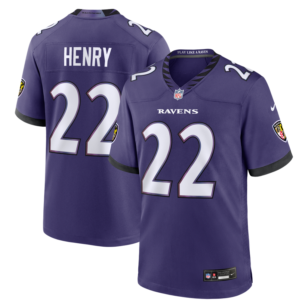 Baltimore Ravens Derrick Henry Nike Purple Team Game Jersey