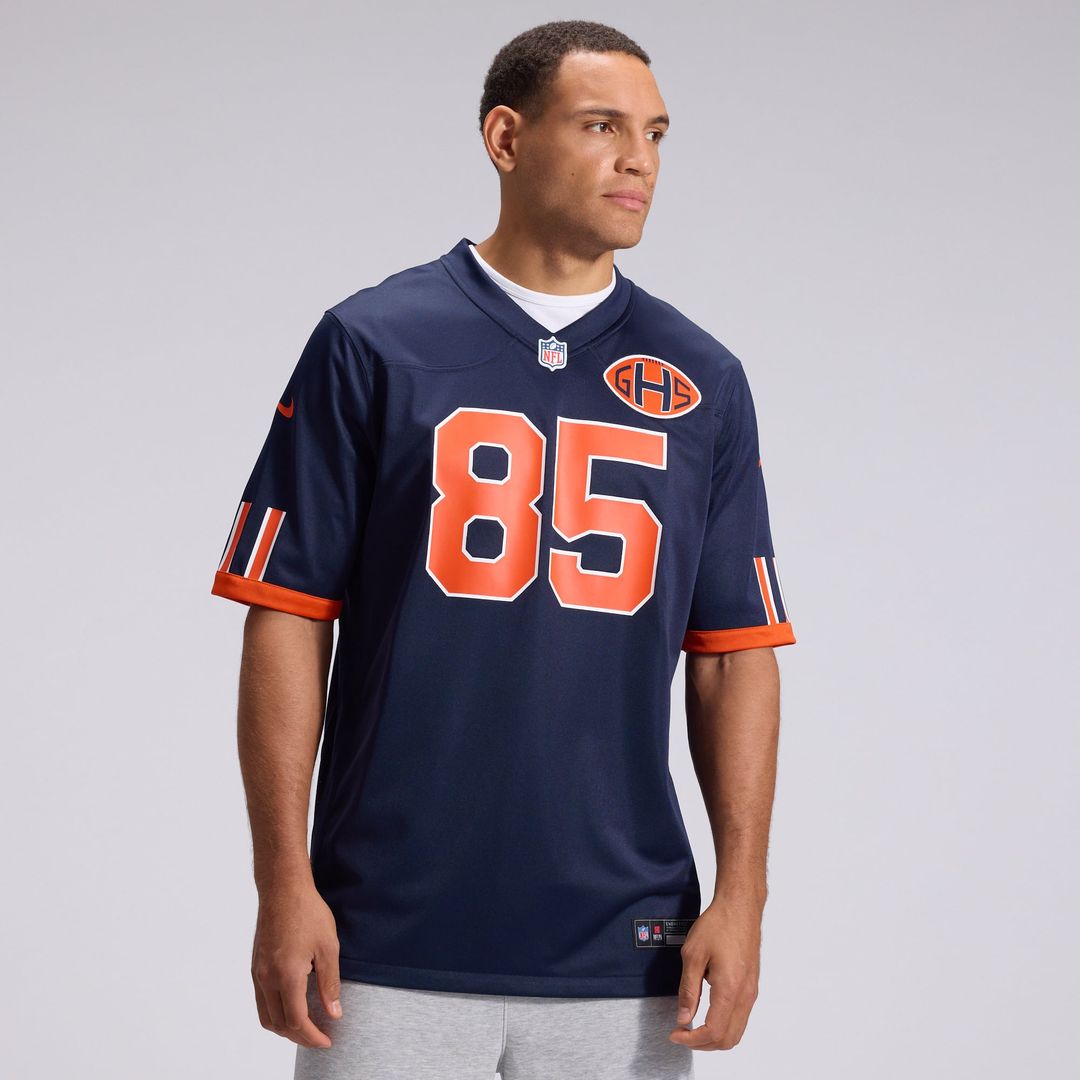 Chicago Bears Cole Kmet Nike Navy 2026 Rivalries Collection Game Jersey