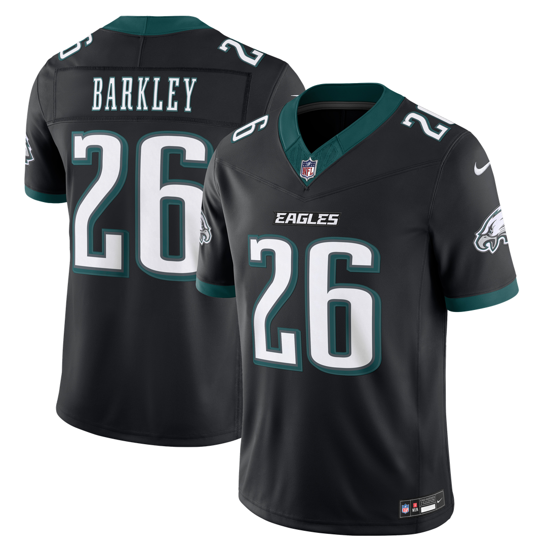 Philadelphia Eagles Saquon Barkley Nike Black Alternate Vapor F.U.S.E. Stitched Limited Jersey