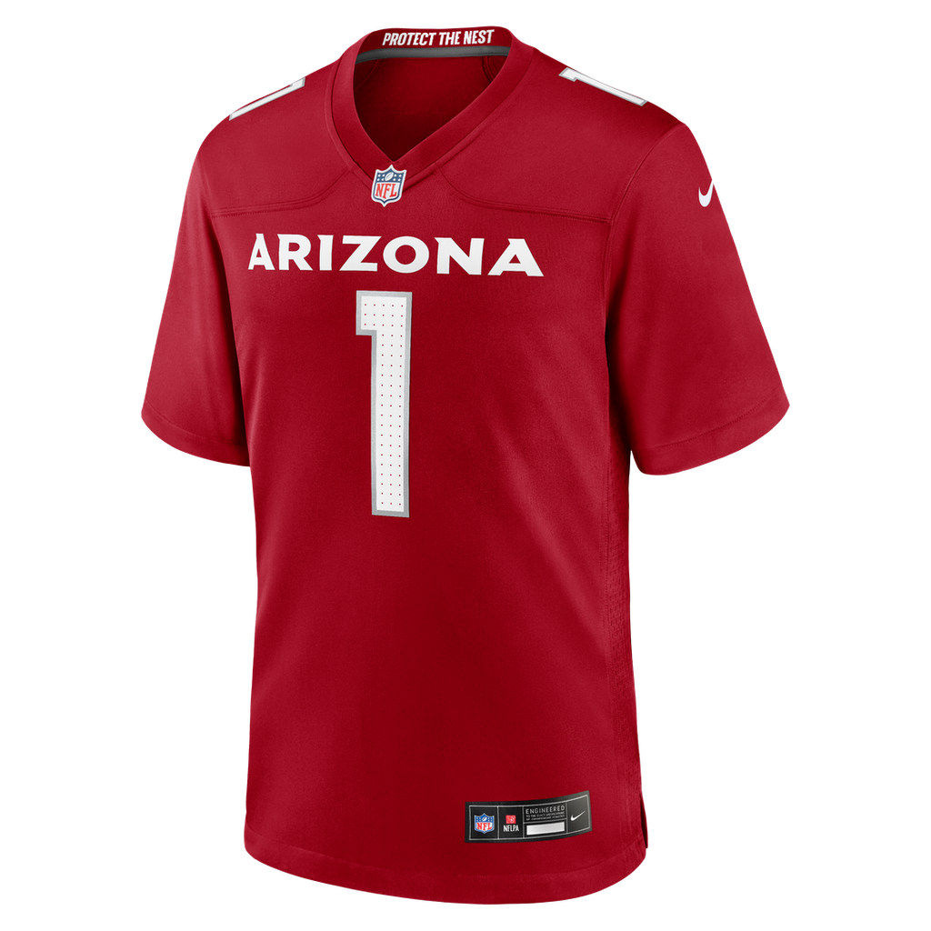 Arizona Cardinals Number 1 Dad Nike Cardinal Game Jersey