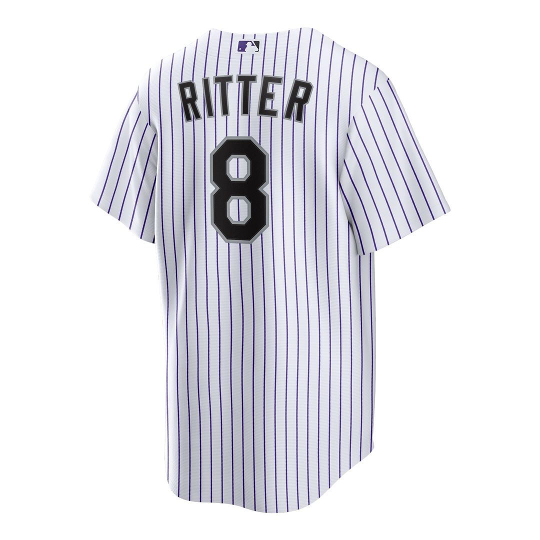 Colorado Rockies Ryan Ritter Nike White Home Replica Jersey