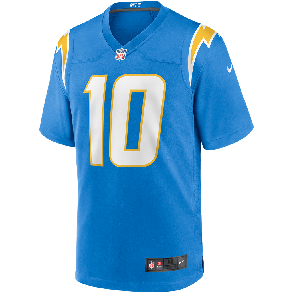 Los Angeles Chargers Justin Herbert Nike Powder Blue Player Game Jersey