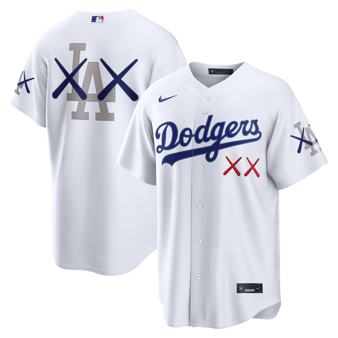 Los Angeles Dodgers Nike x KAWS White Stadium Jersey
