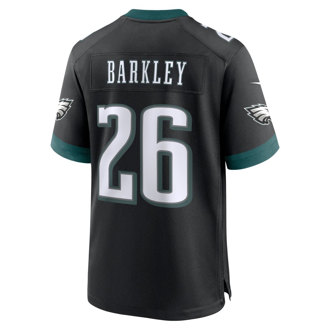 Philadelphia Eagles Saquon Barkley Nike Midnight Green Game Player Jersey