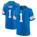 Detroit Lions Number 1 Dad Nike Blue Game Jersey