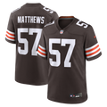 Cleveland Browns Clay Matthews Nike Brown Game Retired Player Jersey