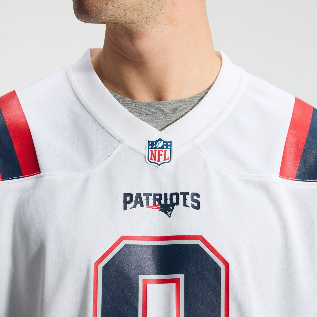 New England Patriots Christian Gonzalez Nike Navy Team Game Jersey
