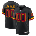 Washington Commanders Nike Black Hail Raiser Alternate Custom Game Jersey