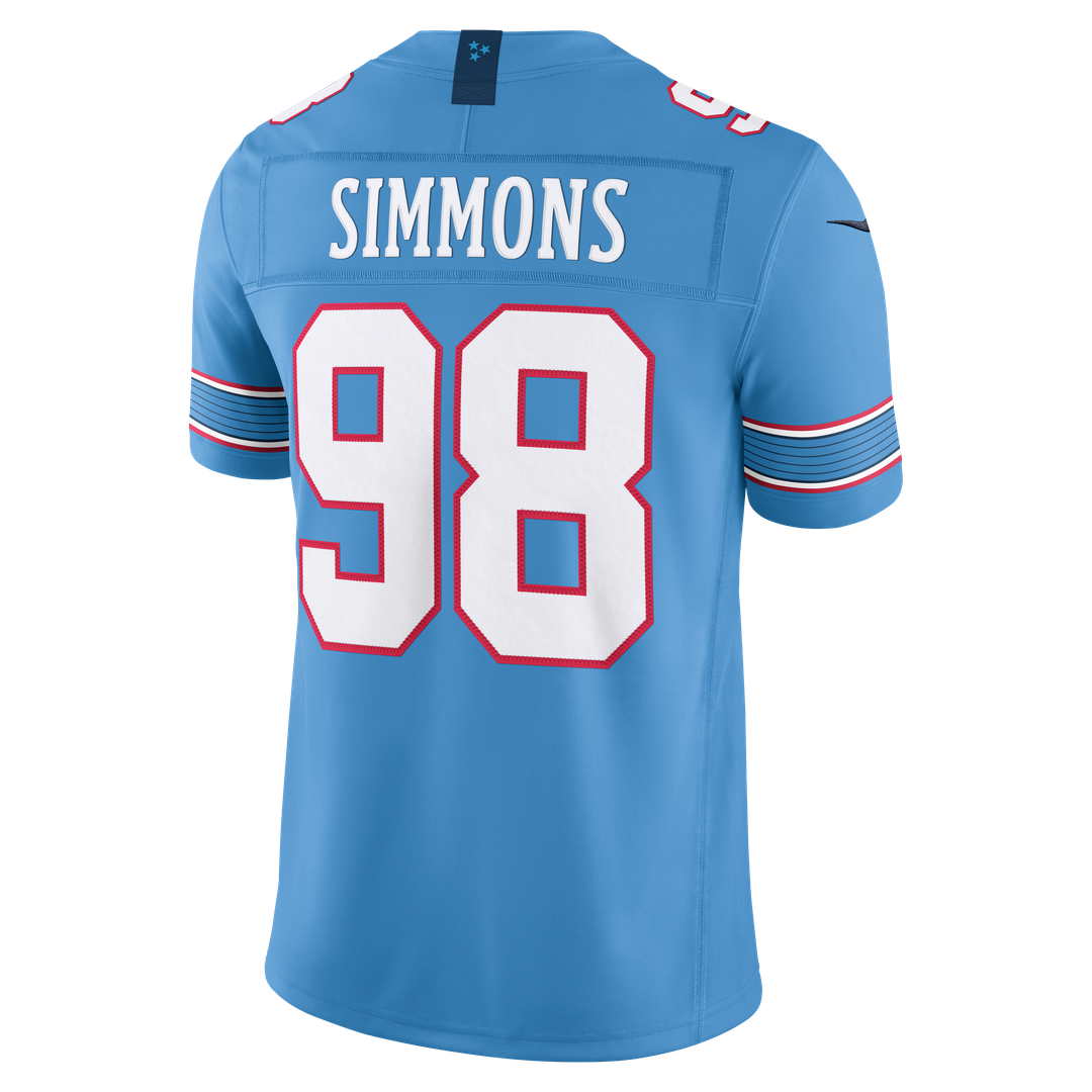 Tennessee Titans Jeffery Simmons Nike White Vapor F.U.S.E. Stitched Limited Jersey