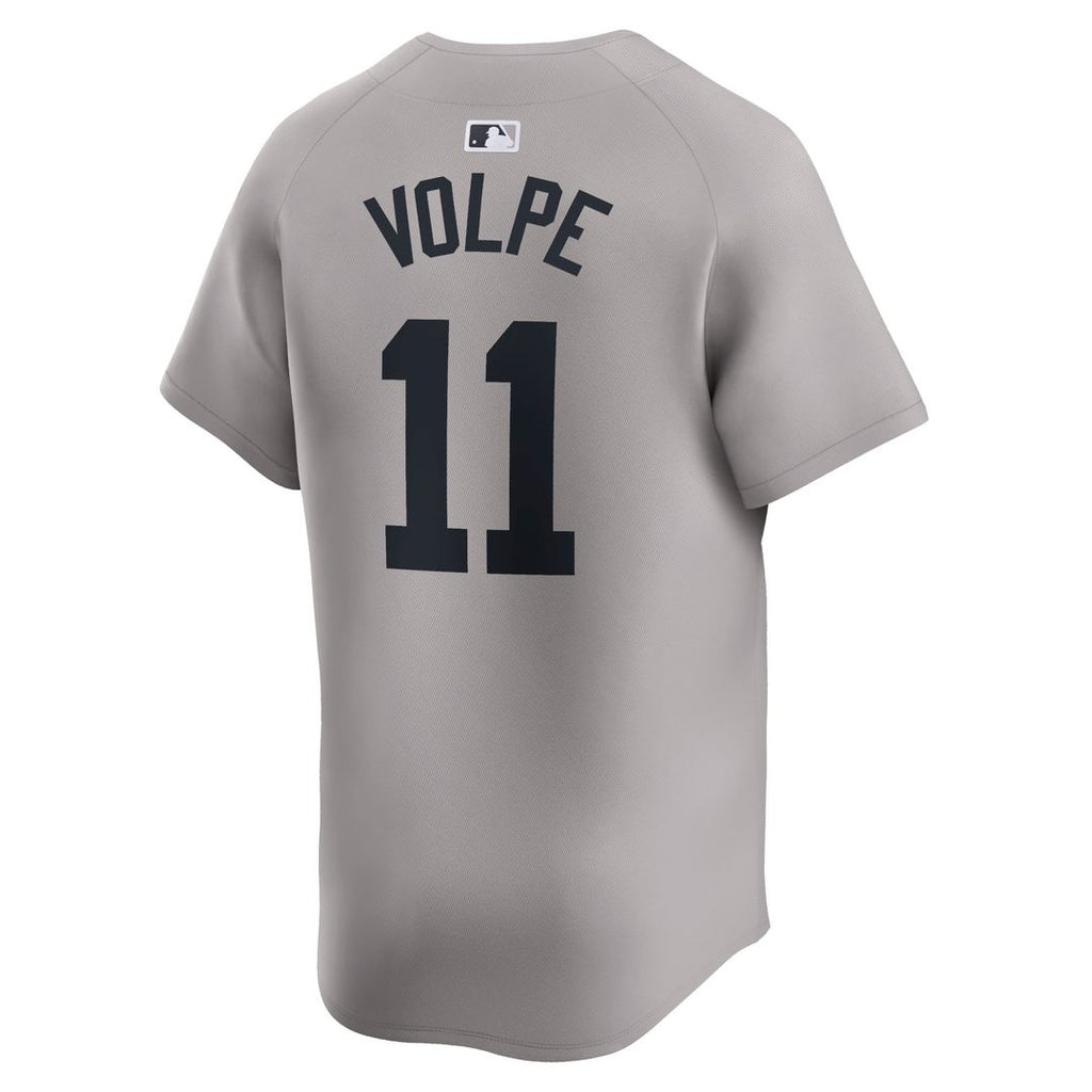 New York Yankees Anthony Volpe Nike Gray Away Limited Player Jersey