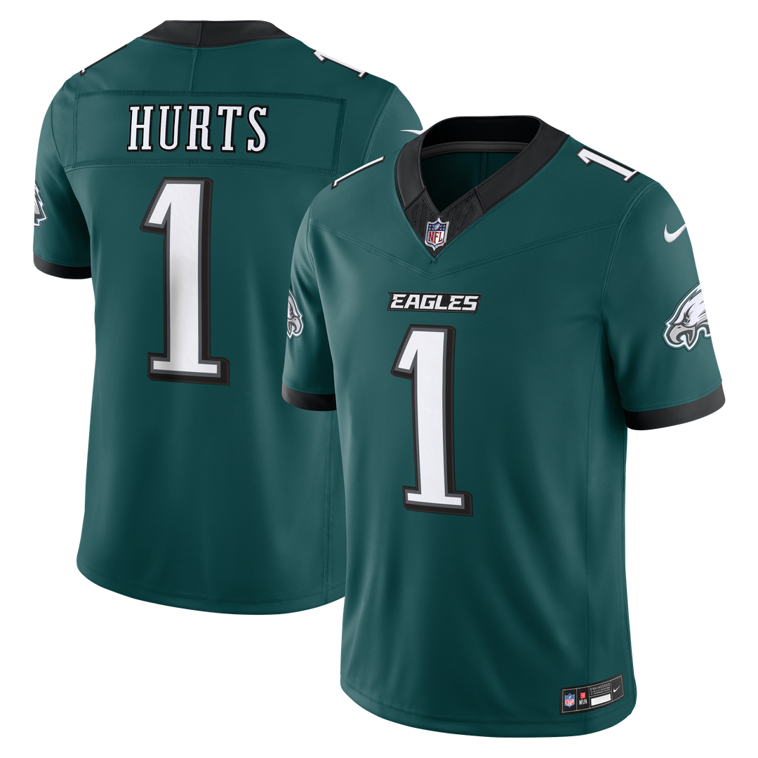 Philadelphia Eagles Jalen Hurts Nike Kelly Green Alternate Vapor F.U.S.E. Stitched Limited Jersey