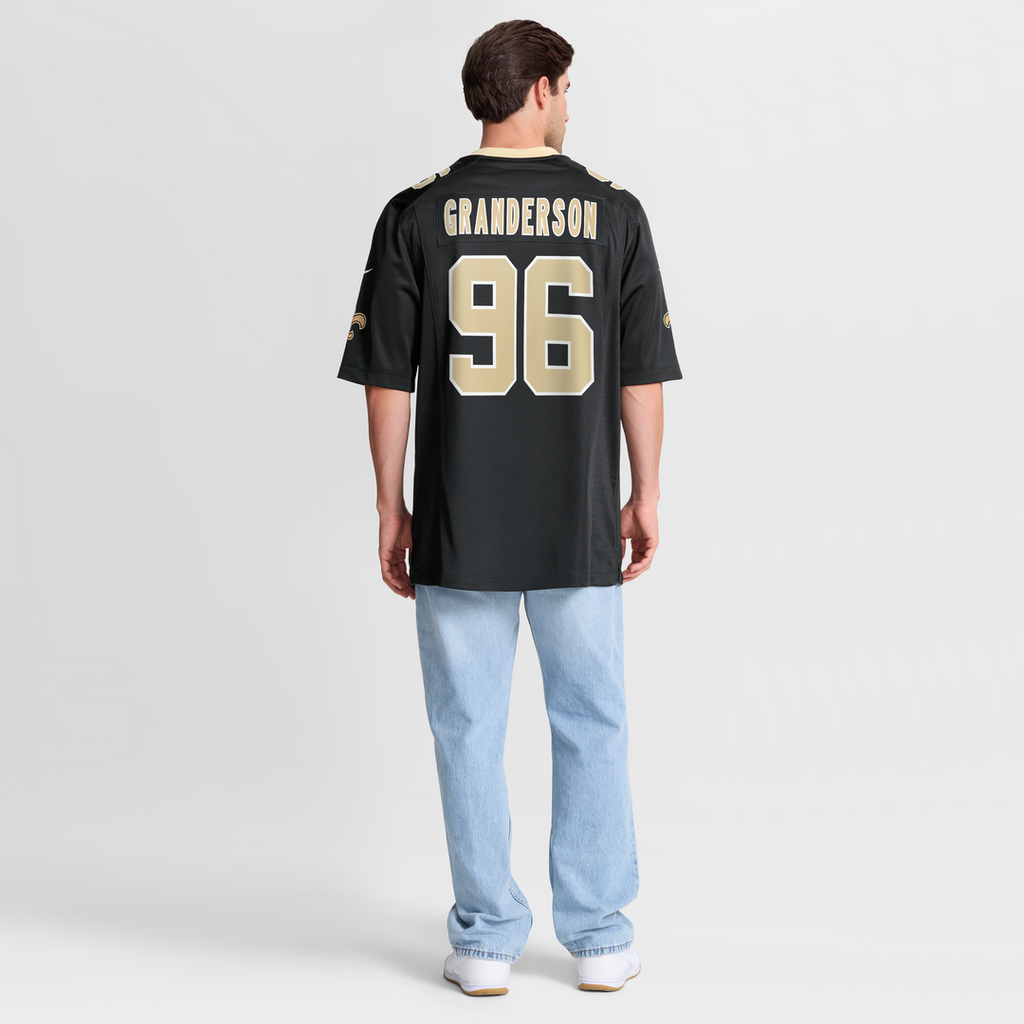 New Orleans Saints Carl Granderson Nike Black Game Jersey