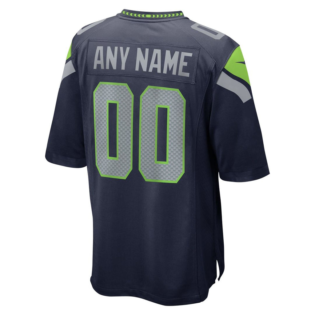 Seattle Seahawks Nike White Custom Game Jersey