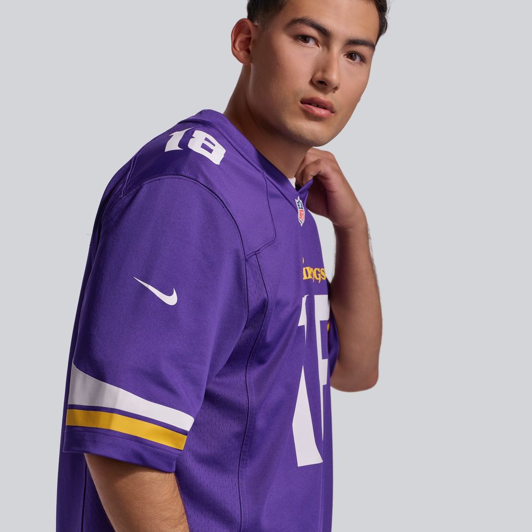 Minnesota Vikings Justin Jefferson Nike White Game Player Jersey