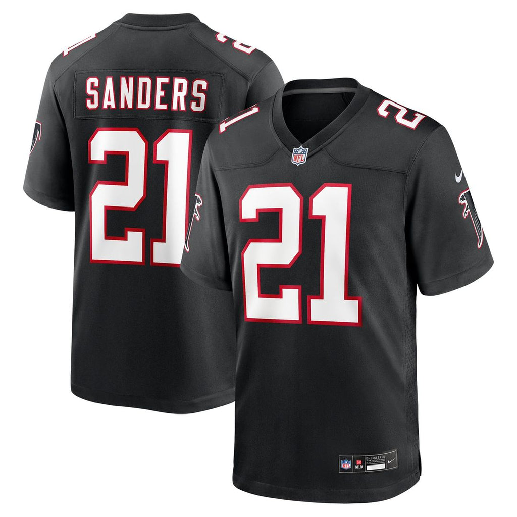 Atlanta Falcons Deion Sanders Nike Black Retired Player Alternate Game Jersey