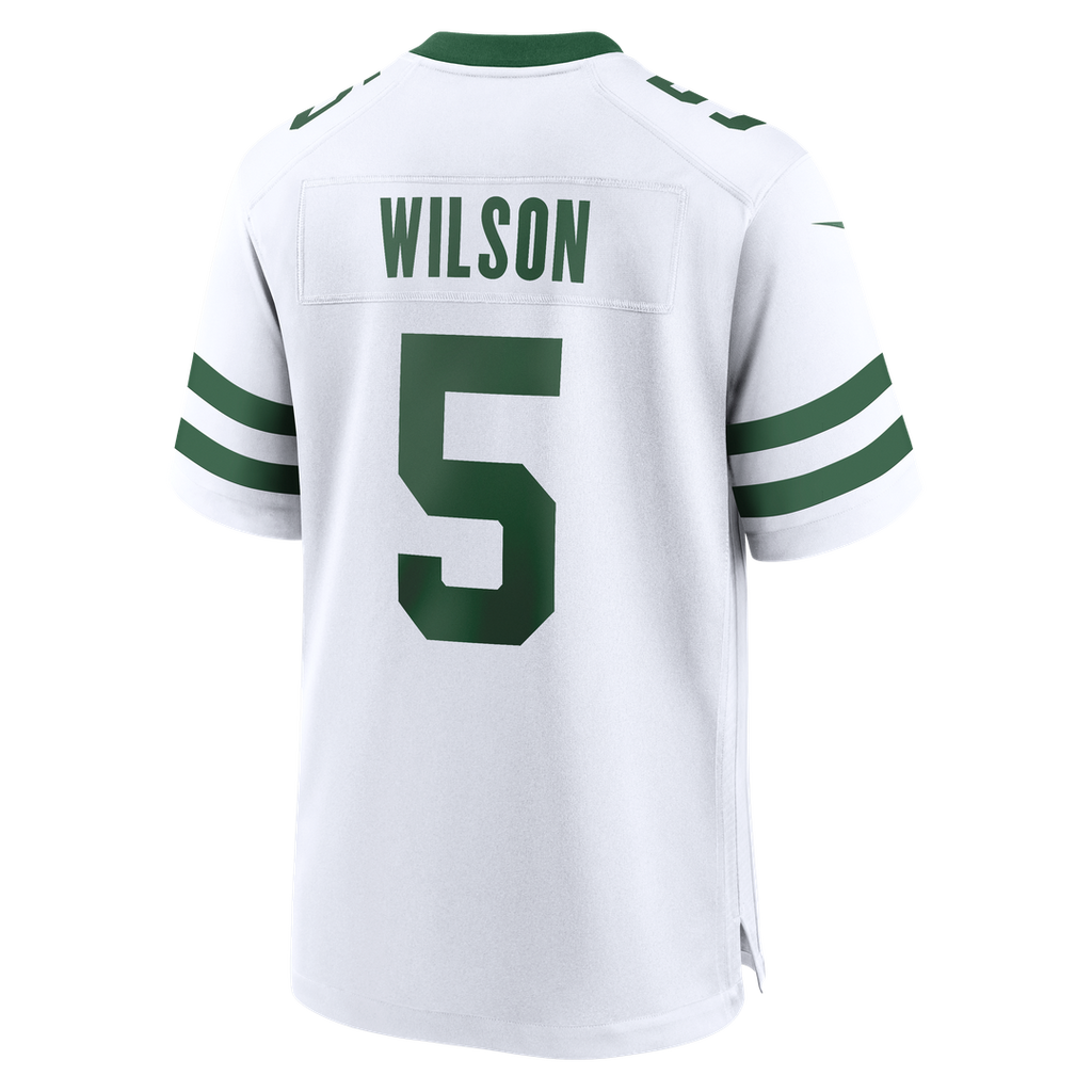 New York Jets Garrett Wilson Nike Legacy Green Game Jersey