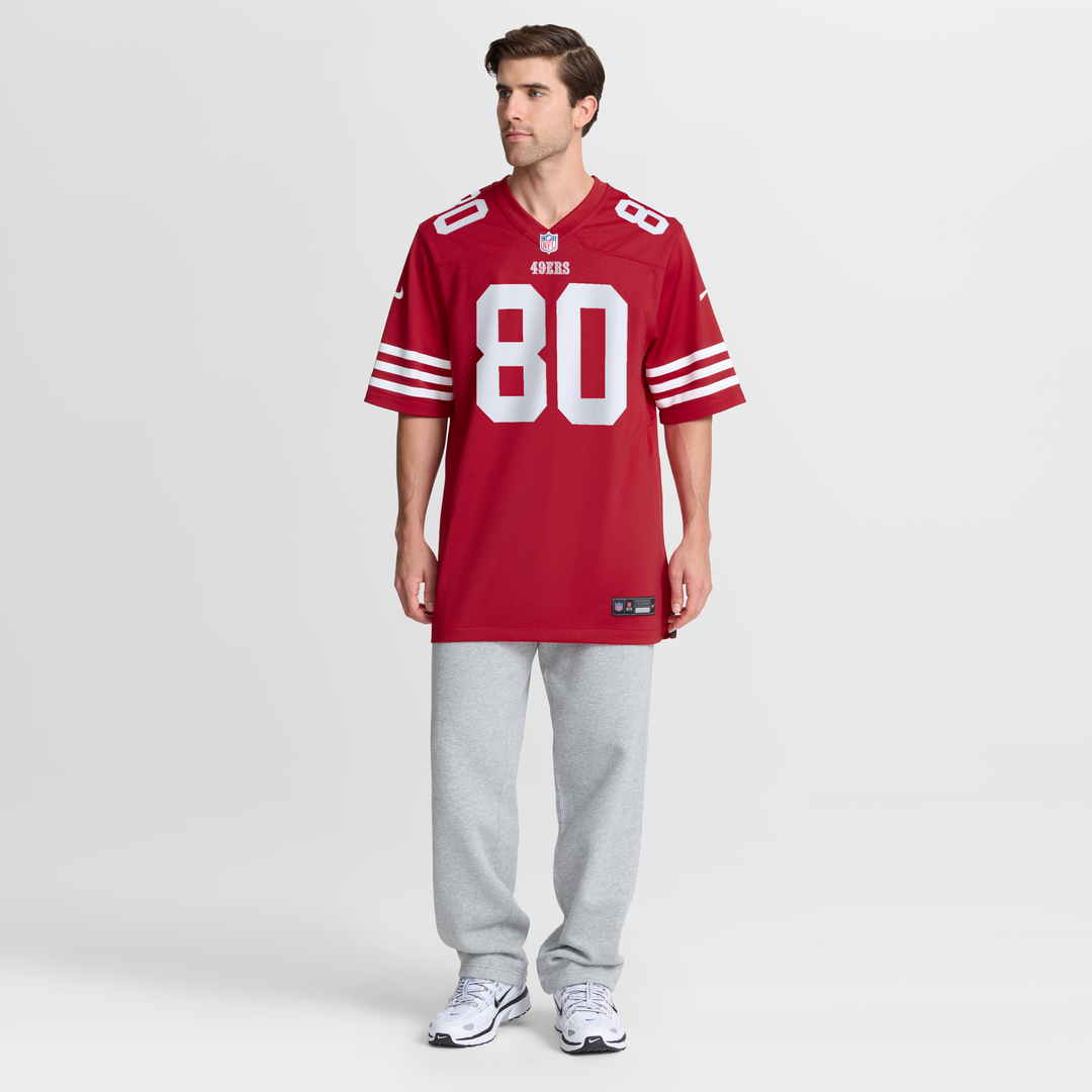 San Francisco 49ers Jerry Rice Nike Scarlet Retired Game Player Jersey