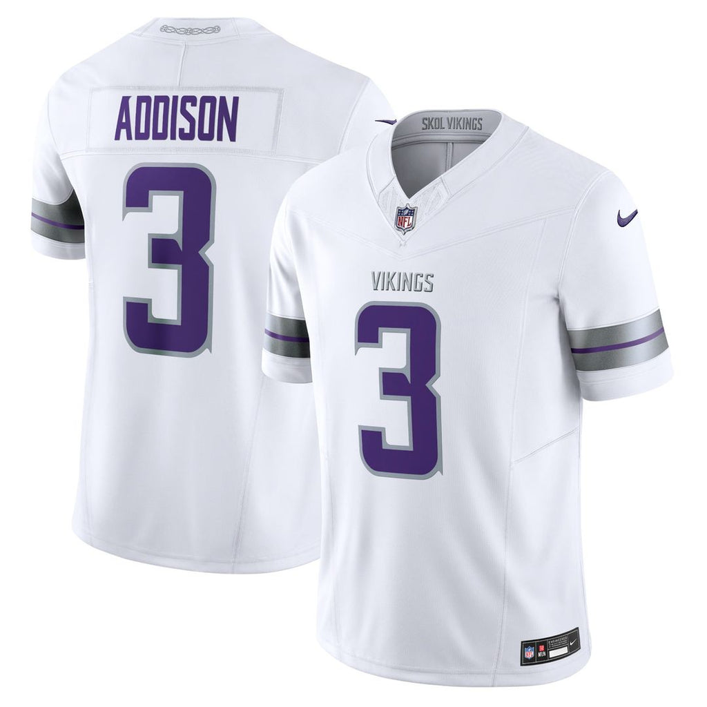 Minnesota Vikings Jordan Addison Nike White Alternate Vapor F.U.S.E. Limited Jersey