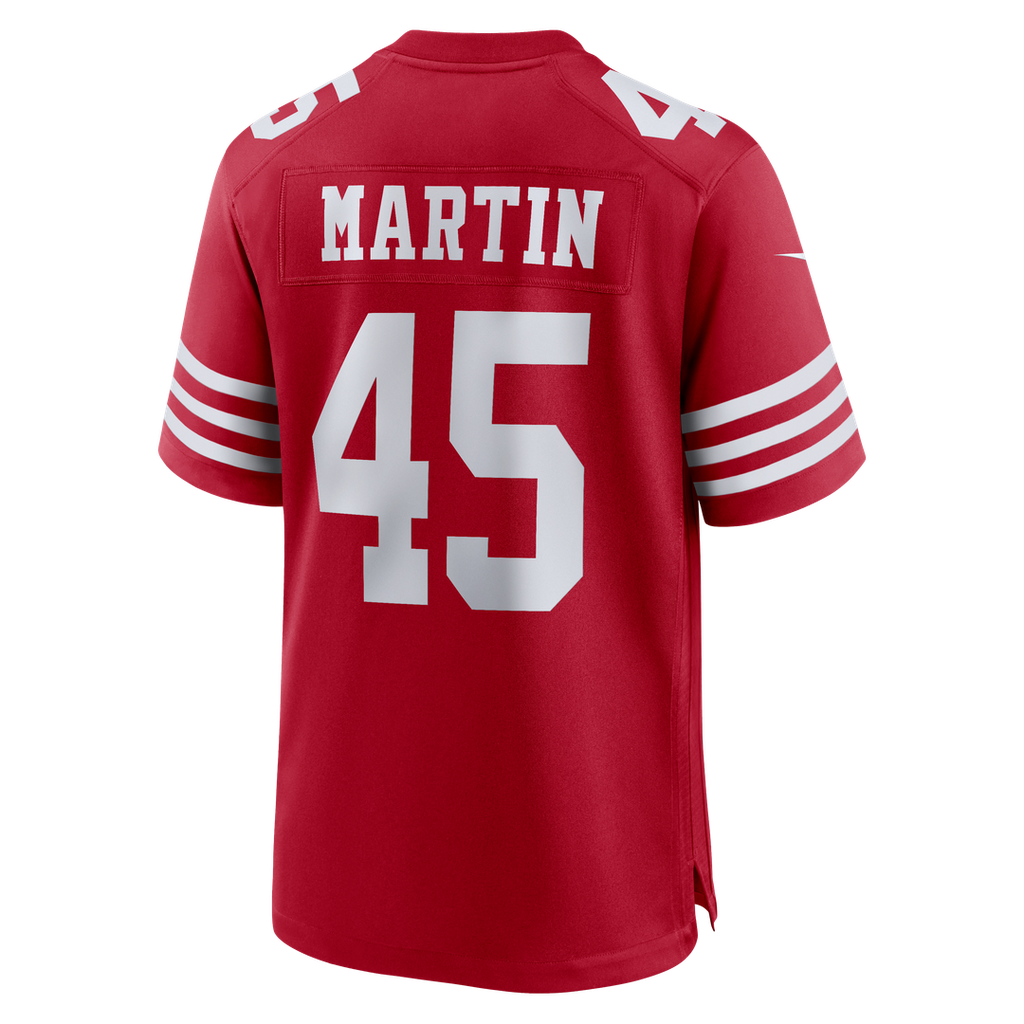 San Francisco 49ers Nick Martin Nike Scarlet Team Game Jersey
