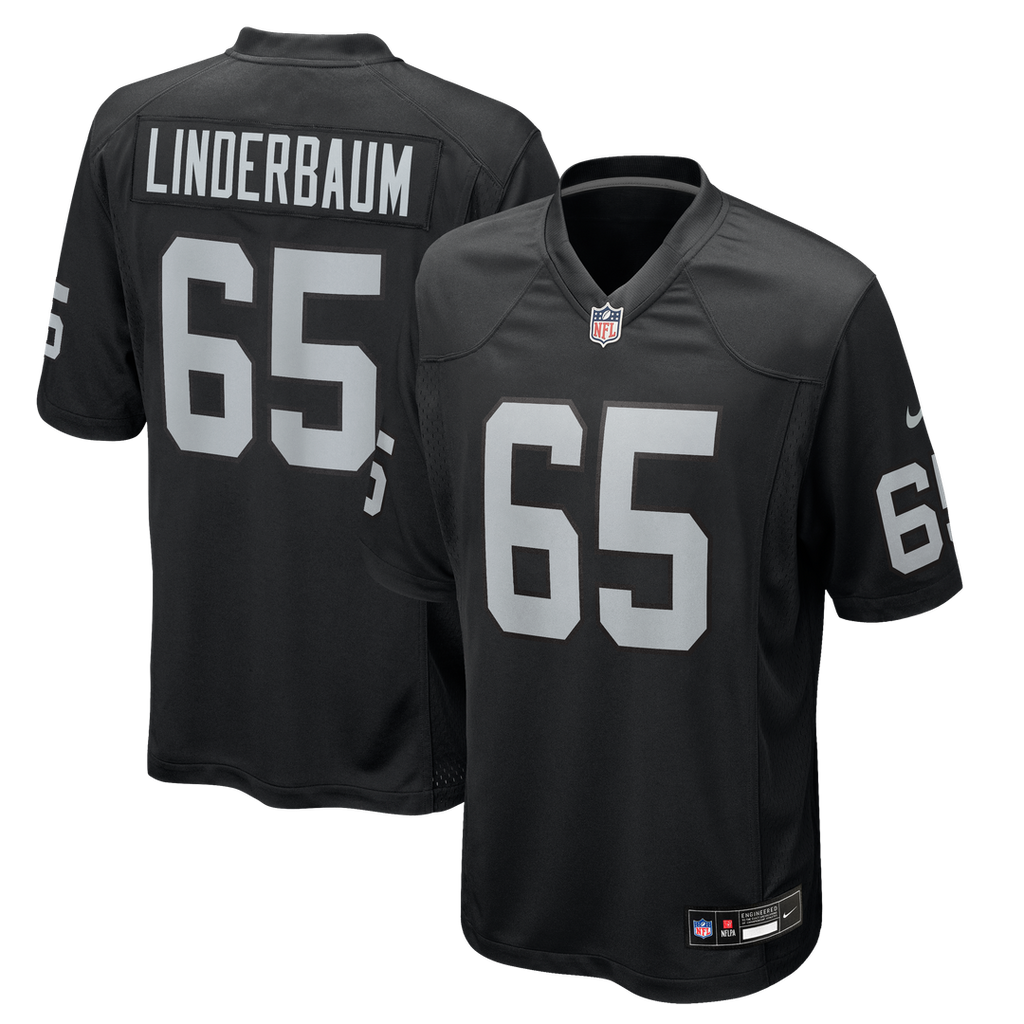 Las Vegas Raiders Tyler Linderbaum Nike Black Team Game Jersey