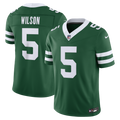New York Jets Garrett Wilson Nike Legacy Green Team Vapor F.U.S.E. Stitched Limited Jersey