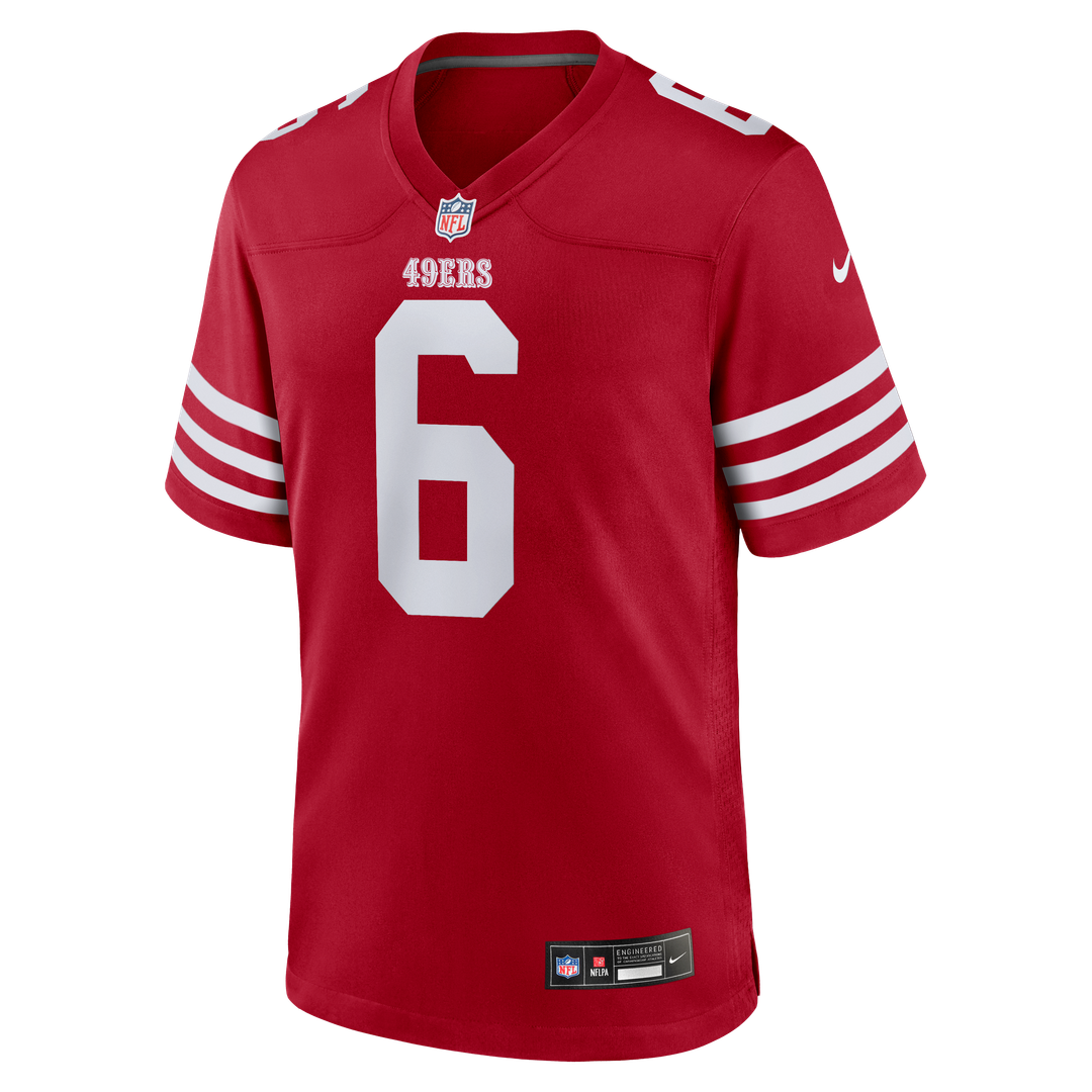 San Francisco 49ers Malik Mustapha Nike Scarlet Game Jersey