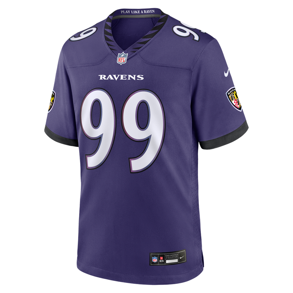 Baltimore Ravens Rayshaun Benny Nike Purple Team Game Jersey