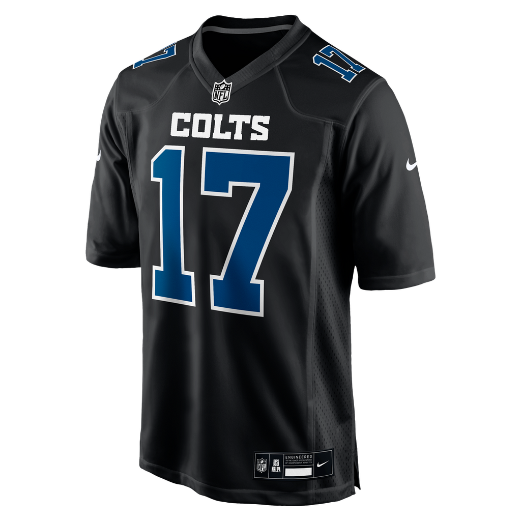 Indianapolis Colts Daniel Jones Nike Carbon Black Fashion Game Jersey