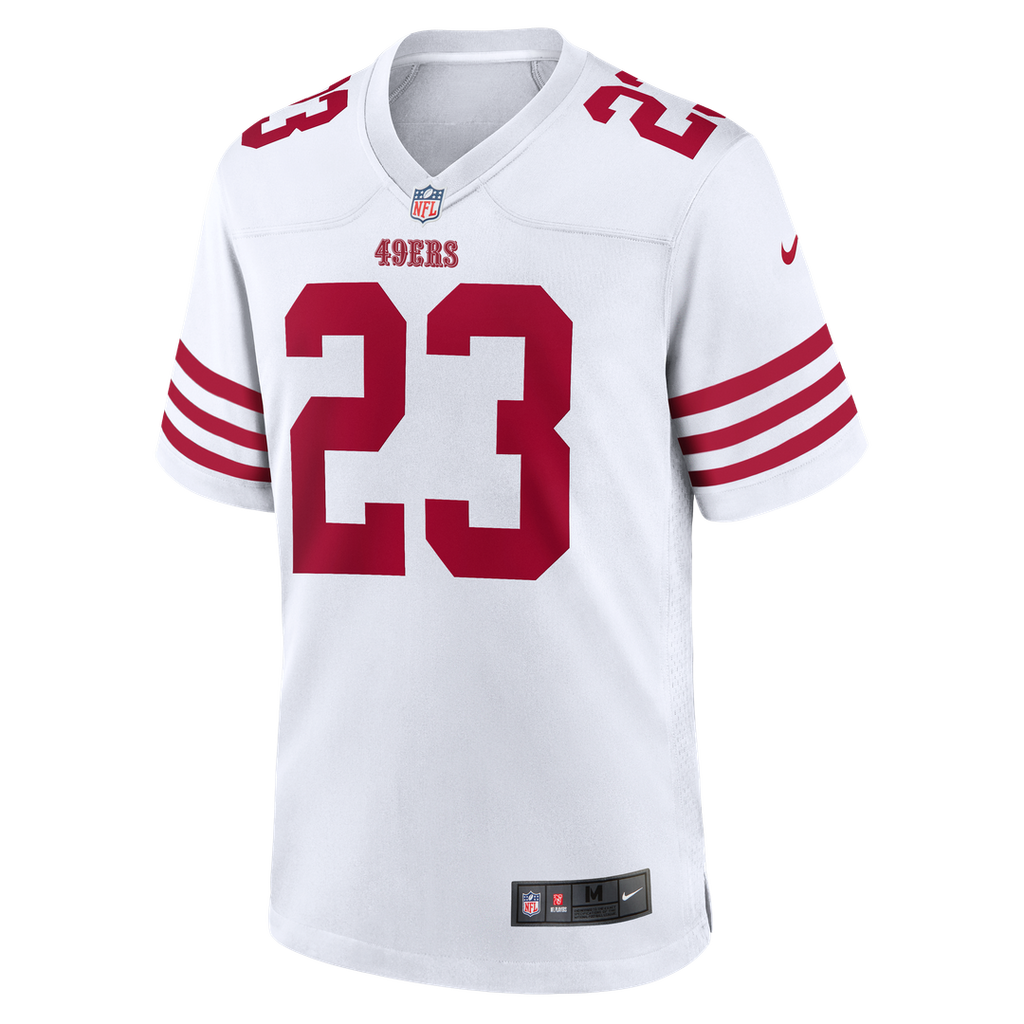 San Francisco 49ers Christian McCaffrey Nike White Game Player Jersey