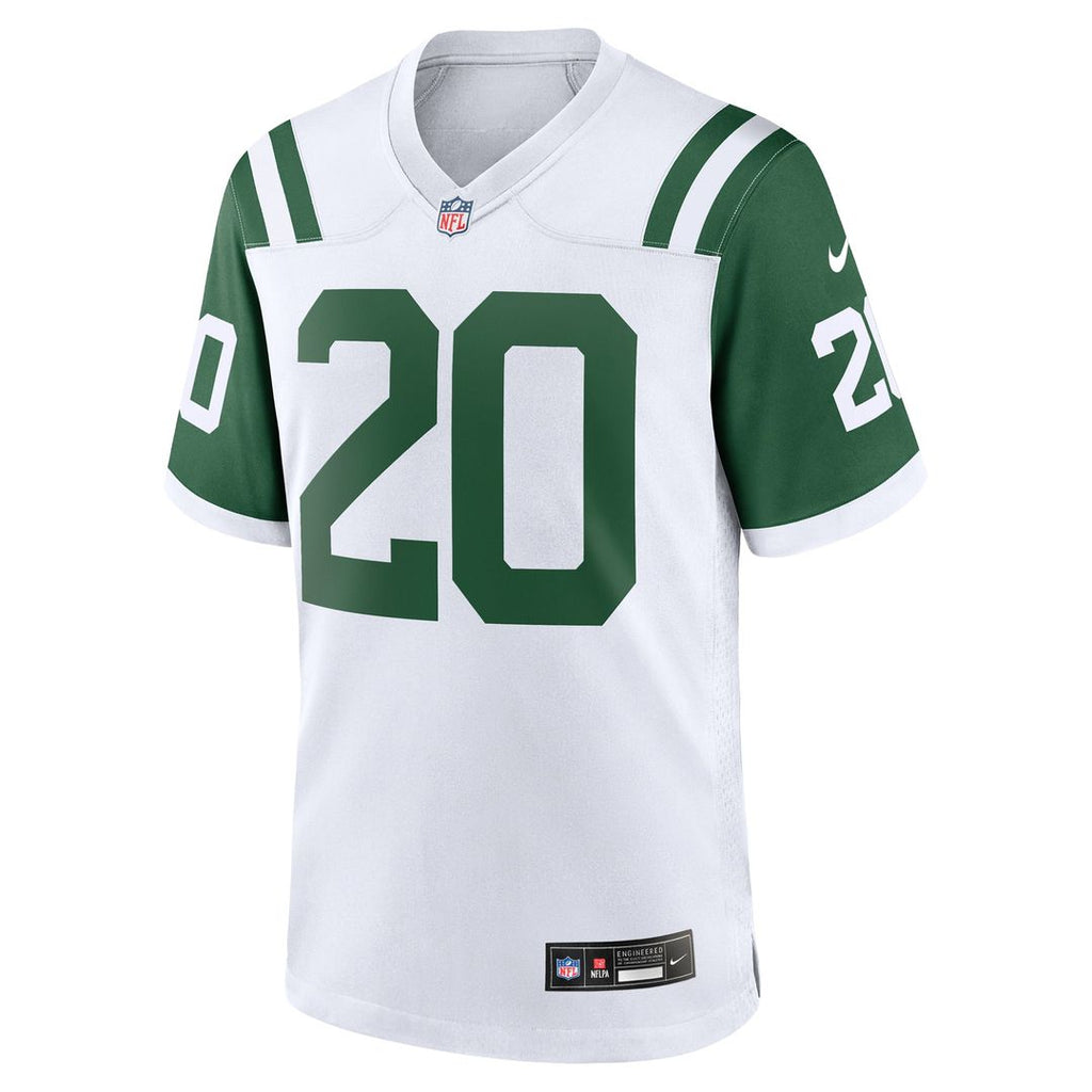 New York Jets Breece Hall Nike White Classic Alternate Game Jersey