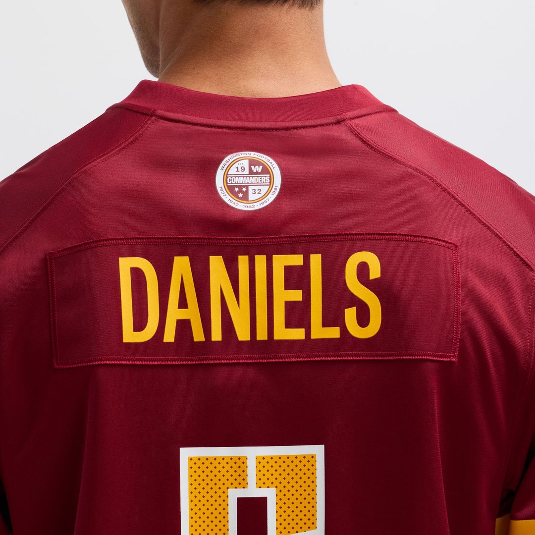 Washington Commanders Jayden Daniels Nike Burgundy Player Game Jersey